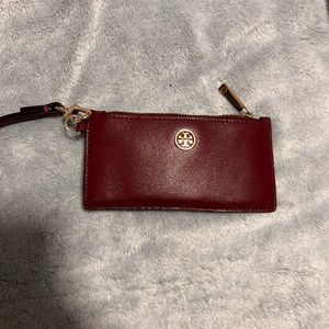 Tory burch burgundy wallet